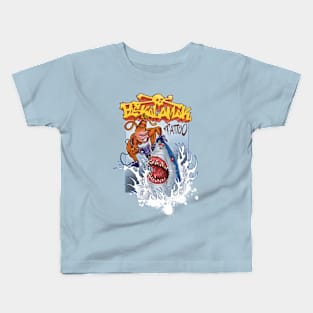 paskalamak shirt monkey shark Kids T-Shirt